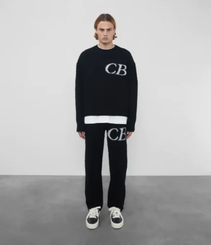 Cole Buxton Cb Logo Knit Pants Black