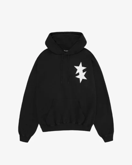 ESSENTIALISME ATHLÉTIQUE BLACK HOODIE